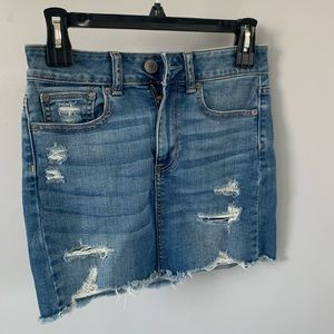 American Eagle Hi-Rise Denim Miniskirt